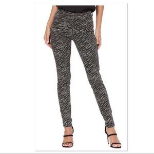 NEW PAIGE Hoxton Skinny Jeans Womens 24 Animal Print Exotic Edgy Fun Emo